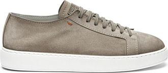 Santoni Sneaker in Pelle Scamosciata Seta - - Shoes - Uomo - Beige - 40 1/2 EU