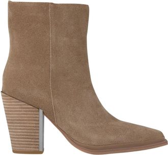 Alma En Pena Hoge enkellaars brede hak - Dames - Cowboylaarzen - Beige - 42 EU - Schoenen