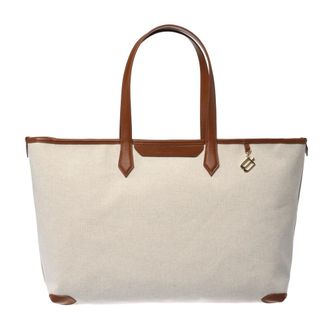 Baldinini Canvas Tote Bag - female - Baldinini - Shopping Bags - Beige - ONE SIZE - Bags