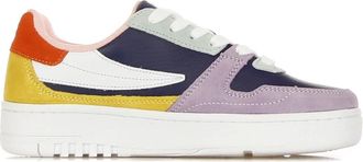 Fila Lage Sneaker Pastel Lila/Geel - Dames - Sneakers - Veelkleurig - 40 EU - Su&egrave;de - Schoenen