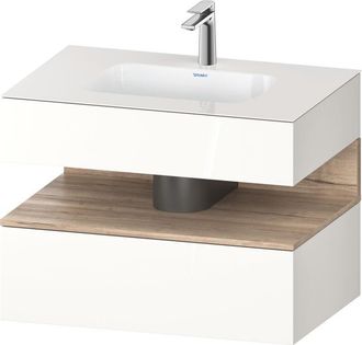 Duravit Qatego Lavabo Encastrado Con Base De Lavabo Consola, - Duravit