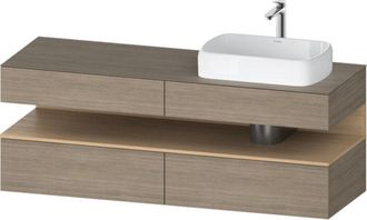 Duravit Qatego Consola Mueble Bajo Lavabo, 2 Extensiones, 2 - Duravit