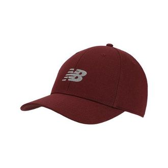 New Balance Unisex 6 Panel Structured Snapback en Rojo, Algodón, Talla OSZ