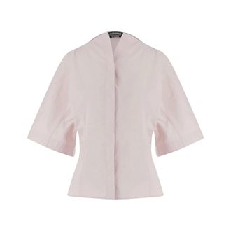 Jacquemus Shirts, female, Pink, Size: M La Chemise Moisson