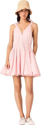 Maje Short flared cotton dress in Pink at Nordstrom, Size 38 Eu