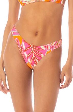 Maaji Flirt Reversible Bikini Bottoms in Orange at Nordstrom Rack, Size X-Large
