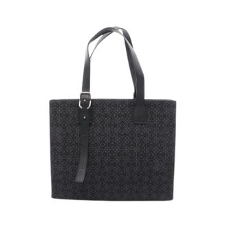 Loewe Pre-owned Tote Bags, unisex, Black, Size: ONE SIZE Pre-owned Canvas Tote Bag