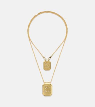 Marie Lichtenberg Collana No Risk No Glory in oro 18kt con diamanti