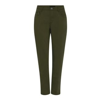 C.Ro Dames, Broeken, Groen, Maat: 3XL