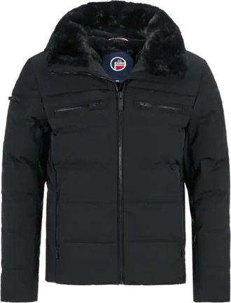 Fusalp Whistler Donsjas met Nepbont - Heren - Winterjassen - Zwart - XL - Nepbont - Jassen