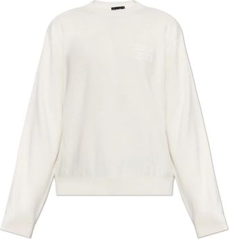 Dsquared2 Wool Crew Neck Sweater - Heren - Truien - Wit - Maat: M Wol
