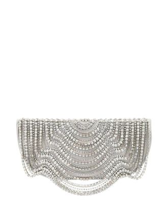 Cult Gaia Clutch Lael con strass - Argento