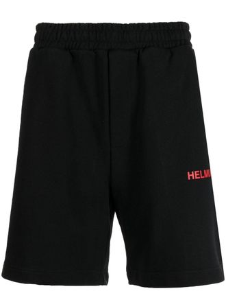 Helmut Lang Bermuda con stampa - Nero