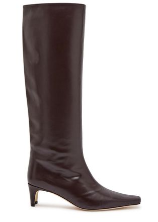 Staud Wally Leather Knee-high Boots - Brown - 38 (IT38/ UK5)