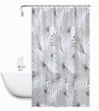 Trade Shop Trade Shop - Tenda Doccia Antimuffa Impermeabile 180x200cm Con 12 Anelli Bagno Tropicale 87076