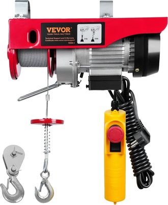 OEM Cabrestante El&eacute;ctrico, Capacidad De 250 Kg/550 Lbs, Mando A Distancia Con Cable De 4,3 M