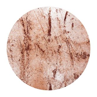 Louis De Poortere Alfombra de poli&eacute;ster marr&oacute;n, 140x140 cm