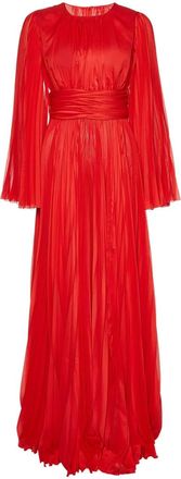Dolce & Gabbana chiffon maxi dress - Red