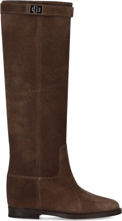 Via Roma 15 STIVALE ALTO SANTA MONICA CON LUCCHETTO MARRONE VIA ROMA 15