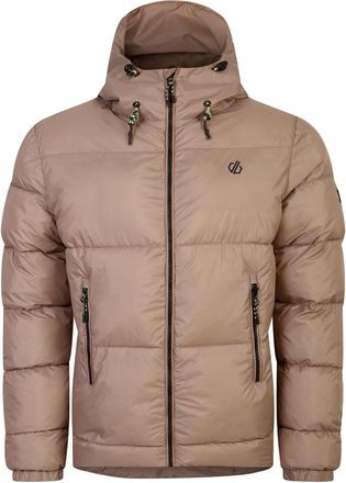 Dare 2B Dare 2B Mens Endless Solid Patterned Hooded Puffer Jacket in Clay - Brown - Size X-Large