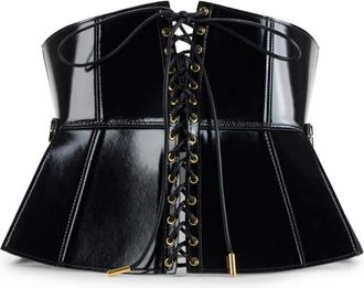 Elisabetta Franchi Dames, Accessoires, Zwart, Maat: 2XL Leer