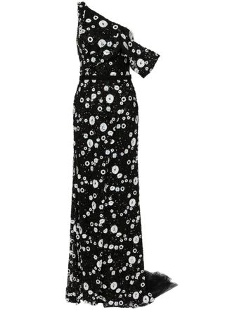 Saiid Kobeisy Abito da sera con spalle scoperte - Nero