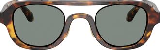 Giorgio Armani 0ar8247 Bold Tortoiseshell Acetate Sunglasses with Adjustable Nose Pads