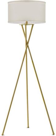 Brightech Jaxon 60 Smart Home Compatible LED Twisted Tripod Floor Lamp in Brass at Nordstrom