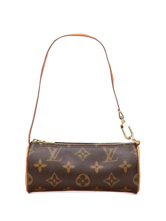 Louis Vuitton 1990-2025 Monogram Papillon Pochette handbag - women - Canvas - One Size - Brown