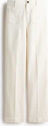 H&M Wide High Jeans in White at Nordstrom, Size 20