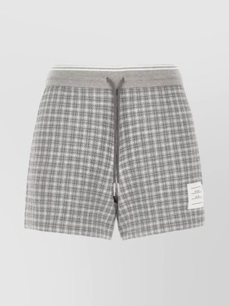 Thom Browne checked tweed knee-length shorts