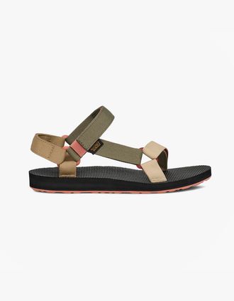 Teva Womens Teva ORIGINAL UNIVERSAL Womens Cross Strap Burnt Olive Multi - Tan - Size: 8