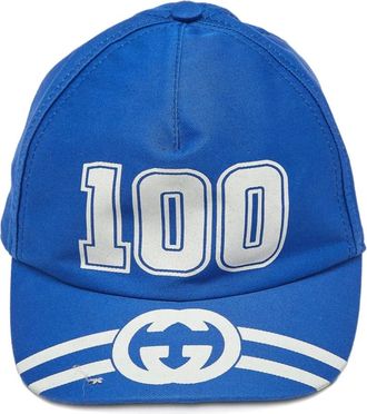 Gucci College katoenen honkbalpet - Blauw