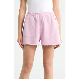 Lunya Silksweats Reversible Lounge Shorts in Blushed Lavender at Nordstrom, Size Xx-Small