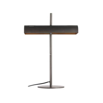 Lucande L&aacute;mpara De Mesa nysira En Negro Metal - Lucande