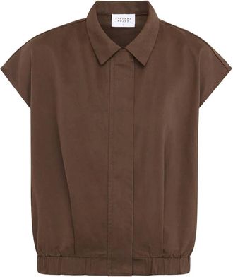Sisters Point Edith-Ve Vest - Dames - Tops - Bruin - Maat: S Katoen
