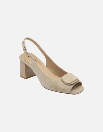 Lotus Womens Josefa Womens Heeled Sandals - Nude Suede - Size: 5
