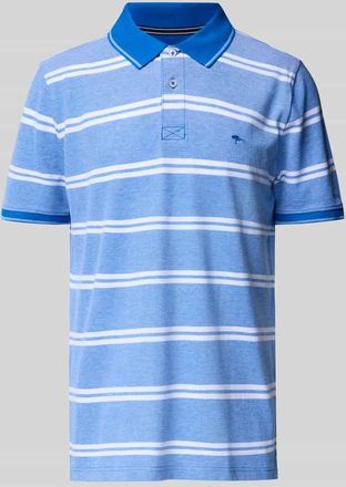 Fynch-Hatton Fynch-Hatton Regular Fit Poloshirt mit Label-Stitching in Royal, Größe 3XL