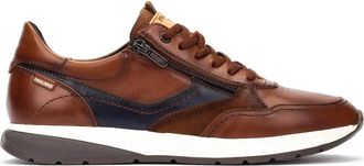 Pikolinos Getafe Lace-Sip Sneaker - Heren - Sneakers - Bruin - 45 EU - Leer - Schoenen