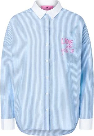 Lieblingsst&uuml;ck Lieblingsst&uuml;ck - RozeriL Blouse - Dames - Blouses & Shirts - Blauw - Maat: XL Katoen