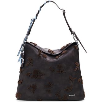 Desigual Big Faux Leather Backpack in Dark Brown at Nordstrom