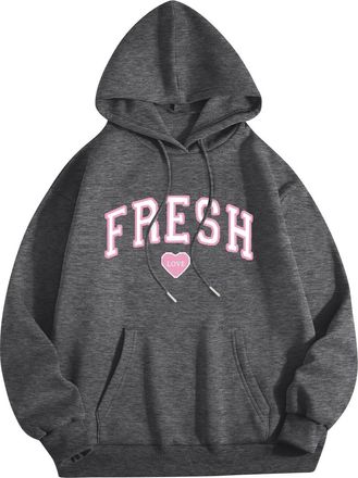 Generic Fresh Love Hoodie Sturniolo Triplets Merch Letter Printed Hoodie Pullover Women Lightweight Hoodie Style