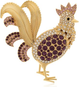 Dolce & Gabbana Rooster Brooch - Heren - Broches - Geel - ONE Size - Accessoires