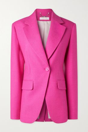 Chlo&eacute; Blazer In Twill Di Misto Lana, Seta E Cashmere - Rosa