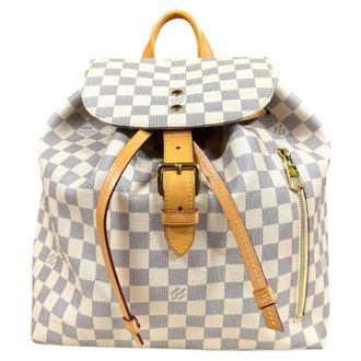 Louis Vuitton White Damier Azur Backpack (Pre-Owned)