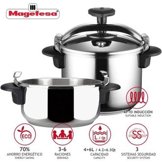 Magefesa Olla Express Conjunto Star 4+6l. - Magefesa