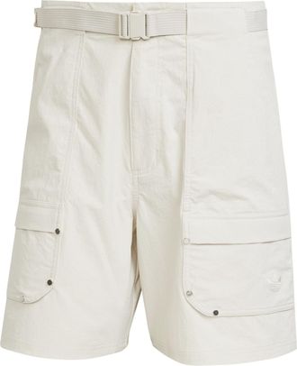 adidas Originals Mens Cargo Shorts in Alumina - Cream - Size X-Small