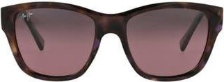 Maui Jim 53mm Square Polarized Sunglasses in Tortoise Tortoise Rose at Nordstrom Rack