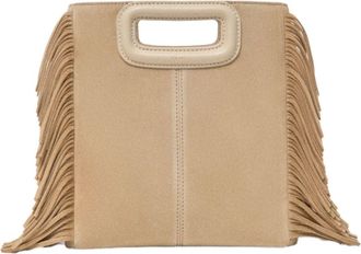 Maje Suede leather M bag in Cappucino at Nordstrom, Size Medium