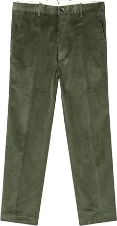 Nine In The Morning Giove Slim Pant Corduroy - Heren - Slim Fit Broeken - Groen - XL - Katoen - Broeken